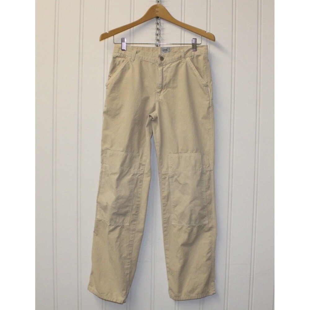 Miss Sixty Y2K Khaki Cargo Pants Low Rise Utility Straight Leg Italy Size‎ 28